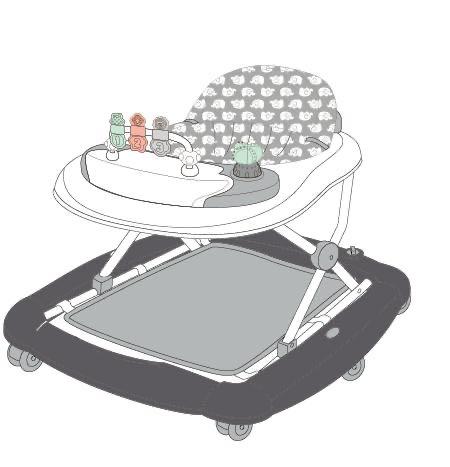 baby seat and walker