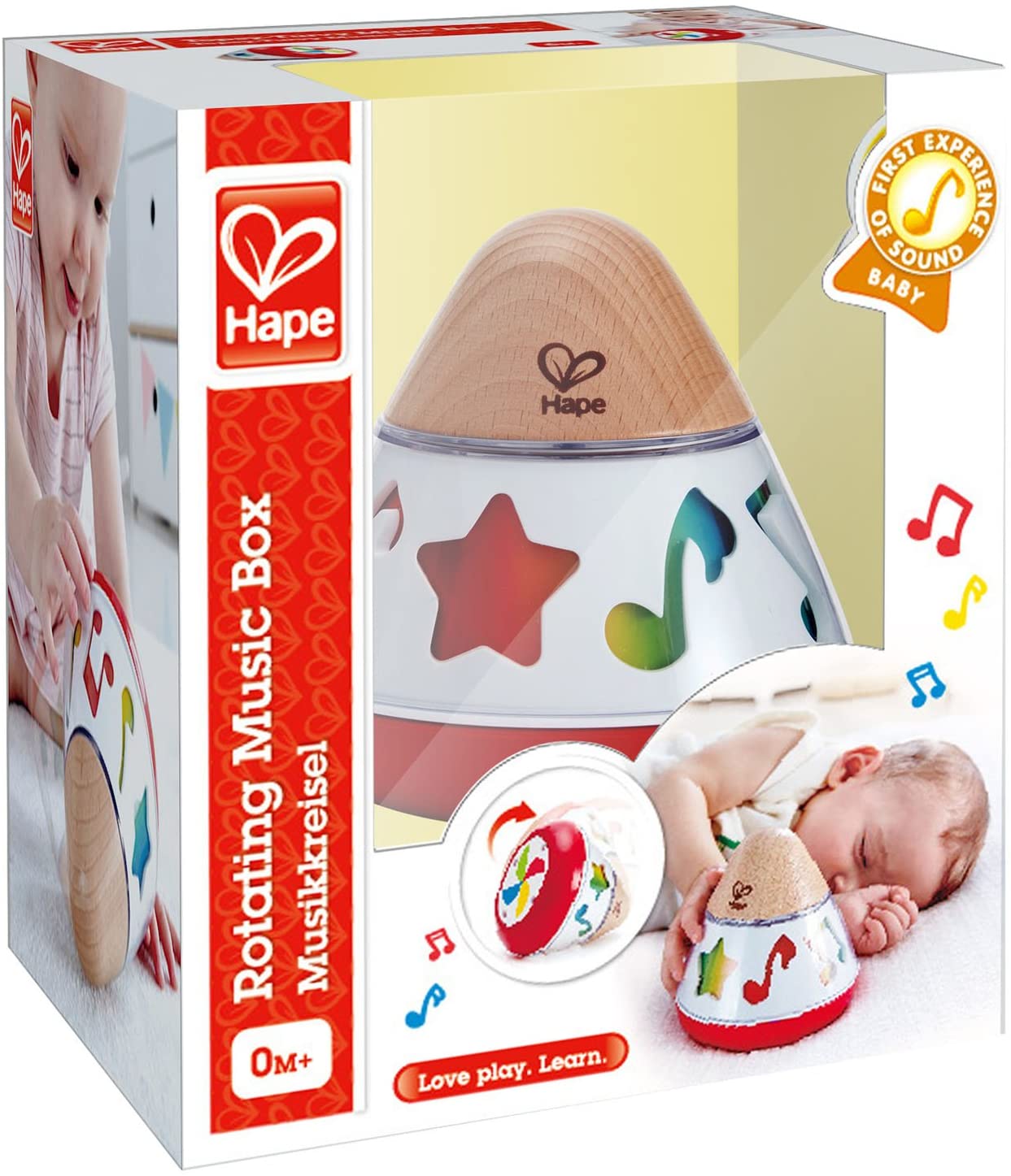 Hape HAPE0332 Rotating Music Box, MultiColour, 40 x 40 cm Toys 4 You