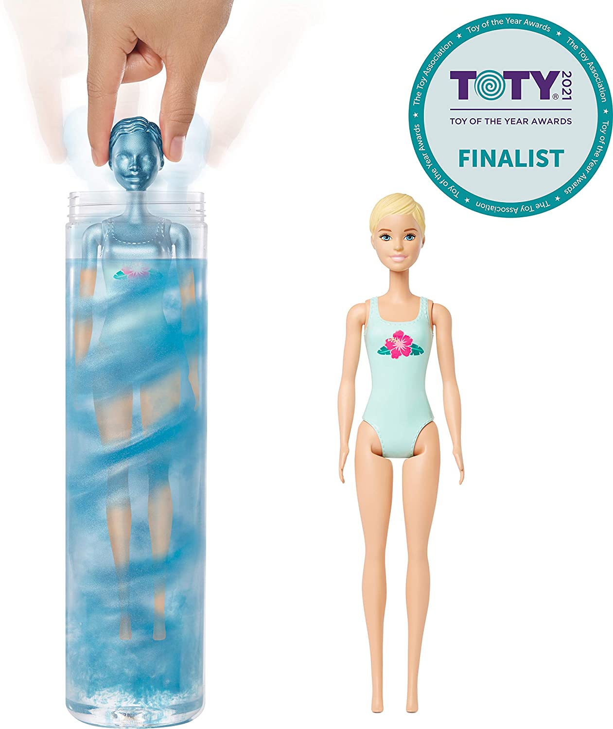 barbie reveal doll with water