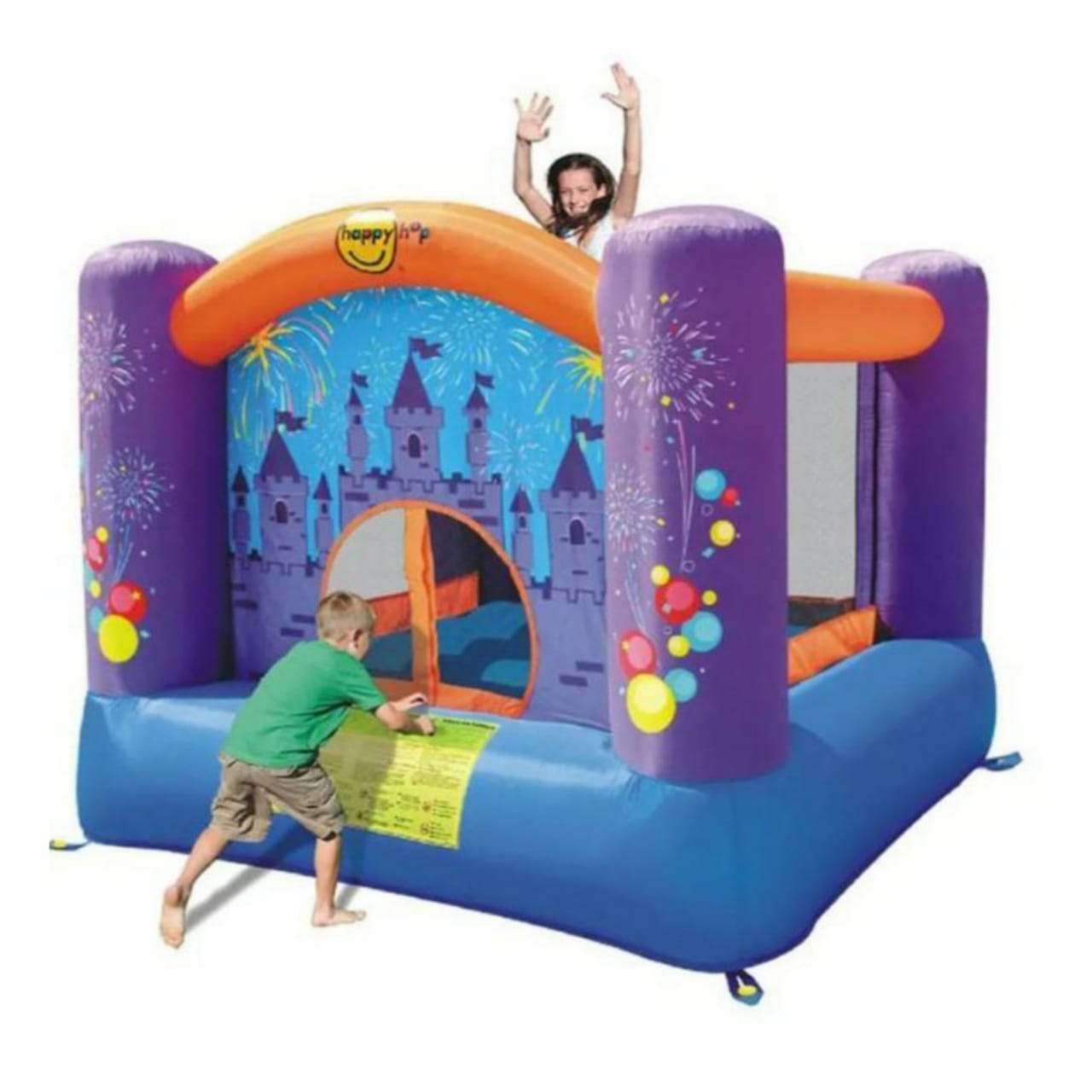 Happy hop inflatable water slide jumping castle outdoor inflatables